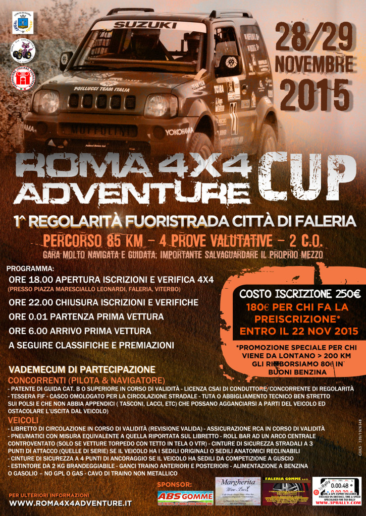 Roma 4X4 Advendure Cup LOCANDINA